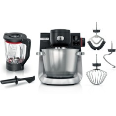Robot de bucatarie cu cantar Bosch MUMS6ZS17, 1600 W, 7 programe automate, Blender ThermoSafeglass cu capacitate de 2.3 l, Bol otel inox 5,5 l, 7 trep