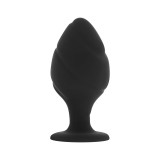 Dop anal, marimea S, lungime 6 cm, diametru 3.8 cm, Oh Mama, silicon medical hipoalergenic moale, negru