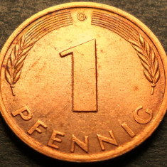 Moneda 1 PFENNIG - RF GERMANIA, anul 1979 * cod 2906 - litera G