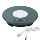 Incalzitor si racitor USB 2&icirc;n1 pentru bauturi, 10W, 15x15x3 cm, verde