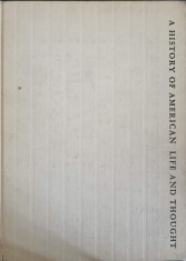 A HISTORY OF AMERICAN LIFE AND THOUGHT-NELSON MANFRED BLAKE-242948