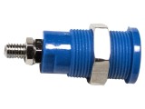 Conector de laborator banană 4mm, 1kV, 36A, albastru, nichelat