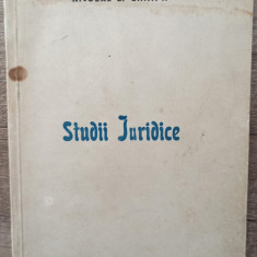 Studii juridice - Nicolae D. Ghimpa// 1946