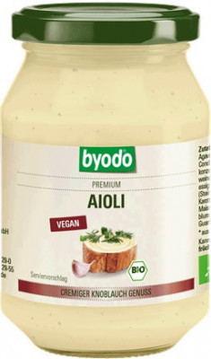 Aioli Bio Maioneza cu Usturoi Vegan Byodo 250ml foto