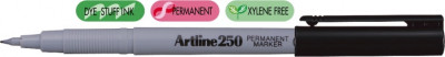 Permanent Marker Artline 250, Corp Plastic, Varf Rotund 0.4mm - Negru foto