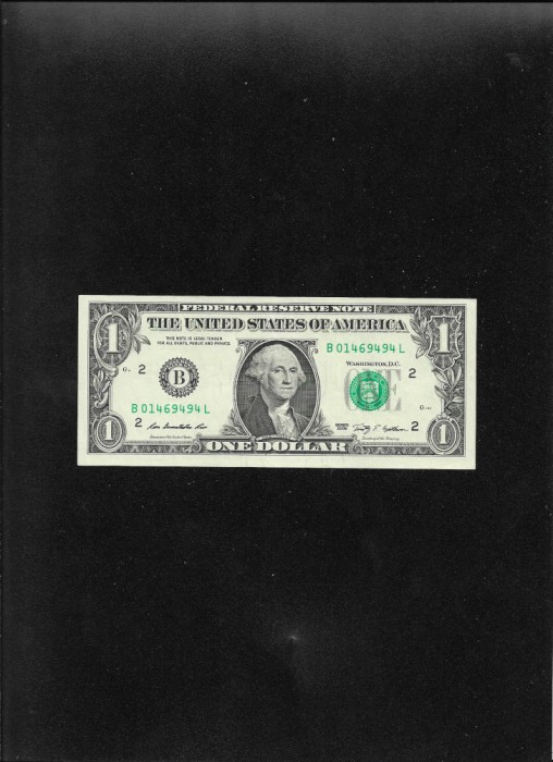 Statele Unite SUA USA 1 dollar 2009 New York B seria01469494