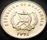 Cumpara ieftin Moneda exotica 5 CENTAVOS - GUATEMALA, anul 1974 * cod 861 = A.UNC, America Centrala si de Sud