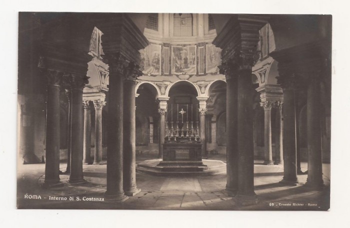 FV2-Carte Postala- ITALIA - Roma, interno di S. Constanza, necirculata
