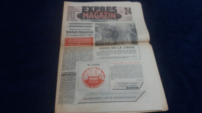 ZIARUL EXPRES MAGAZIN NR 24 17-24 IUNIE 1992 RAPORT MINERIADA foto