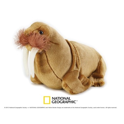 Jucarie din plus National Geographic Morsa 28 cm foto