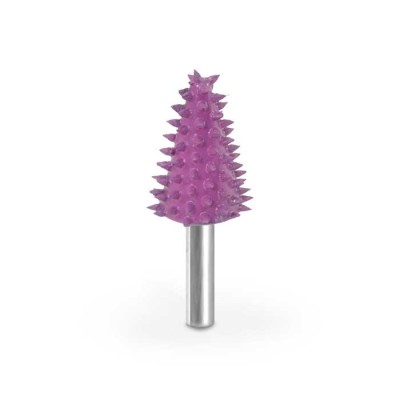 Biax sculptura lemn SABURR - Cap conic 19 mm tija 6 mm, Granulatie Saburr Giga ASPRA - Violeta foto