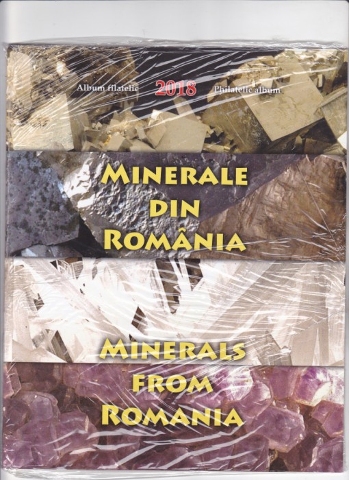 2018 MINERALE DIN ROMANIA, Lp 2200a, ALBUM FILATELIC!