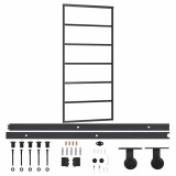 Cumpara ieftin Usa glisanta cu set feronerie, 90x205 cm, sticla ESG/aluminiu