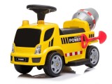 Masinuta electrica 6 V, premergator betoniera, cu efecte sonore, galben