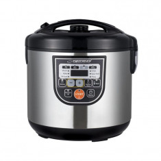 Multicooker 11 functii, panou smart digital, 860w, temporizator, cuva 5l, inox