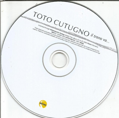 (B) CD - CD Toto Cutugno-Il treno va.... foto