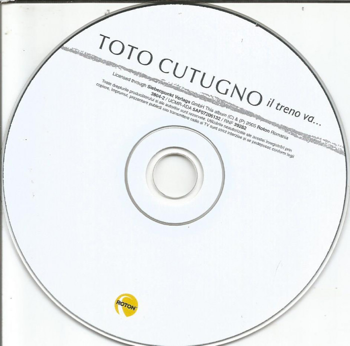 (B) CD - CD Toto Cutugno-Il treno va....