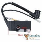 Bobina inductie drujba 4500 5200 &ndash; aprindere cu fisa si pipa bujie, prinderi 34 mm