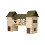 Set constructie arhitectura Pod, 259 piese din lemn, Walachia EduKinder World