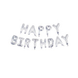 Set 13 baloane folie metalizata, litere Happy Birthday, inaltime 40 cm, Idei