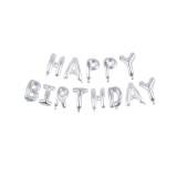 Set 13 baloane folie metalizata, litere Happy Birthday, inaltime 40 cm, Idei