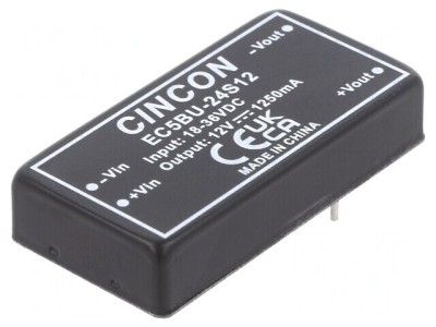 Convertor DC/DC 15W 18-36V la 12V 1250mA THT foto