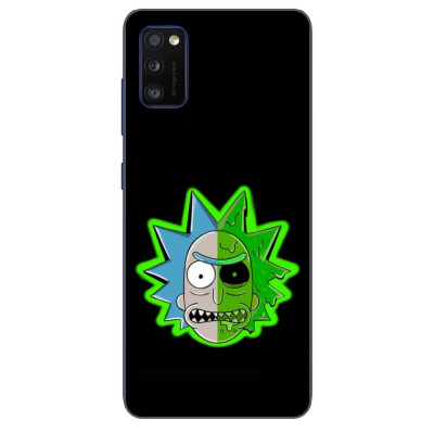 Husa compatibila cu Samsung Galaxy A41 Silicon Gel Tpu Model Rick And Morty Alien foto