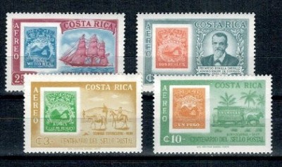 Costa Rica 1963 - Ziua marcii postale, serie neuzata foto