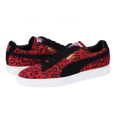 Pantofi sport Puma Suede ANML, haute red-black, 37