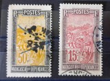 Madagascar 1908&ndash;1928 - Set 2 Timbre &bdquo;Purtători de Lectică / Filonzana&rdquo; -CLN1