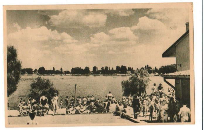 CPI B14201 CARTE POSTALA - BUCURESTI. LACUL FLOREASCA STRANDUL, LIBRARIA NOASTRA