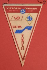 Fanion fotbal VICTORIA Bucuresti - DINAMO Minsk (10.11.1988 Cupa UEFA)