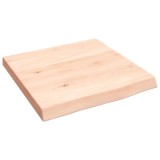 Cumpara ieftin Polita de perete, 40x40x(2-4) cm, lemn masiv de stejar netratat