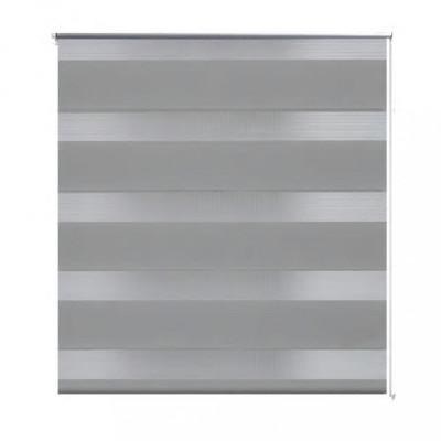 Jaluzea opacă tip zebră, 50 x 100 cm, gri foto