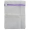 Set 3 saculeti de protectie rufe delicate, Dreptunghiulari, Alb, Fermoar inchidere colorat, 22 x 31 cm