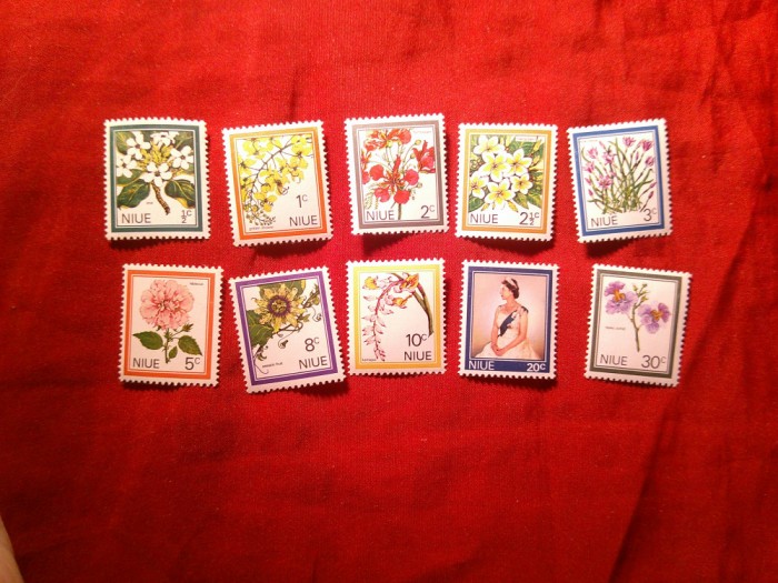 Serie Niue 1969 - Flori , 10 valori