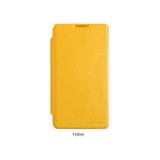 Husa Mercury Fancy Flip iPhone 4 / 4S Galben Blister, Cu clapeta, Piele Ecologica