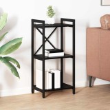 VidaXL Bibliotecă Stejar negru 40 x 30 x 83 cm Lemn compozit