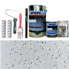 Kit Complet Vopsea Epoxidica Gri Deschis Granite