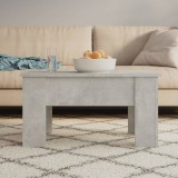 vidaXL Măsuță de cafea, gri beton, 79x49x41 cm, lemn prelucrat 809696