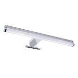 Aplica LED pentru baie Hoff Douche, 10 W, 750 lm, lumina neutra / rece, IP44, crom + alb, modern