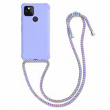 Cumpara ieftin Husa pentru Google Pixel 5, Silicon, Mov, 53843.108, Textil, Carcasa