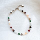 Bratara reglabila argintie cu cristale - zodia rac