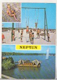 Bnk cp Statiunea Neptun - Vedere - circulata - marca fixa, Printata, Constanta