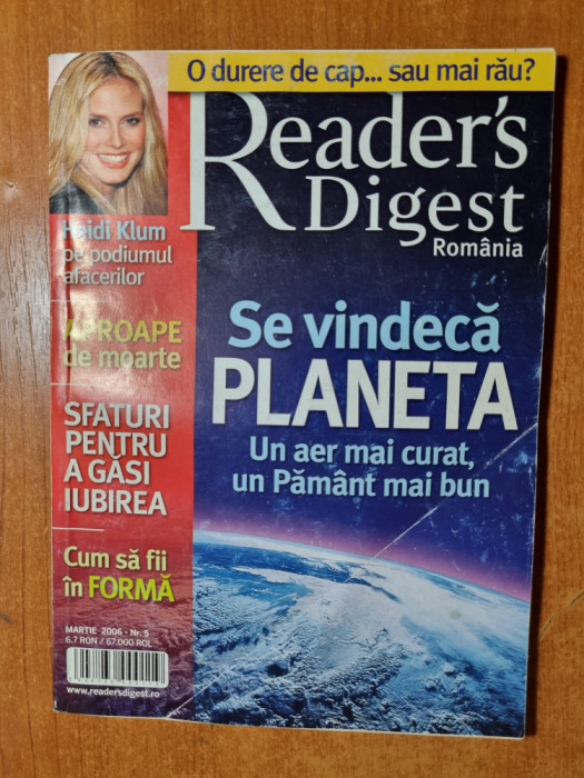 revista reader&#039;s digest romania martie 2006