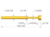 Ac de testare, &Oslash; 5 mm, 5A, contact aurit