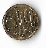 Moneda 10 cents 2010, Afrika Tsipembe - Africa de Sud, Cupru-Nichel