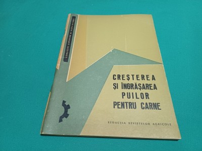 CREȘTEREA ȘI &amp;Icirc;NGRĂȘAREA PUILOR PENTRU CARNE * 1968 * 02 foto