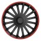 Set 4 capace roti model CRISTAL 16&quot; - RED &amp; BLACK AVX-AM10295