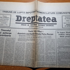 dreptatea 18 aprilie 1990-regele mihai dezminte asertiunile lui petre roman